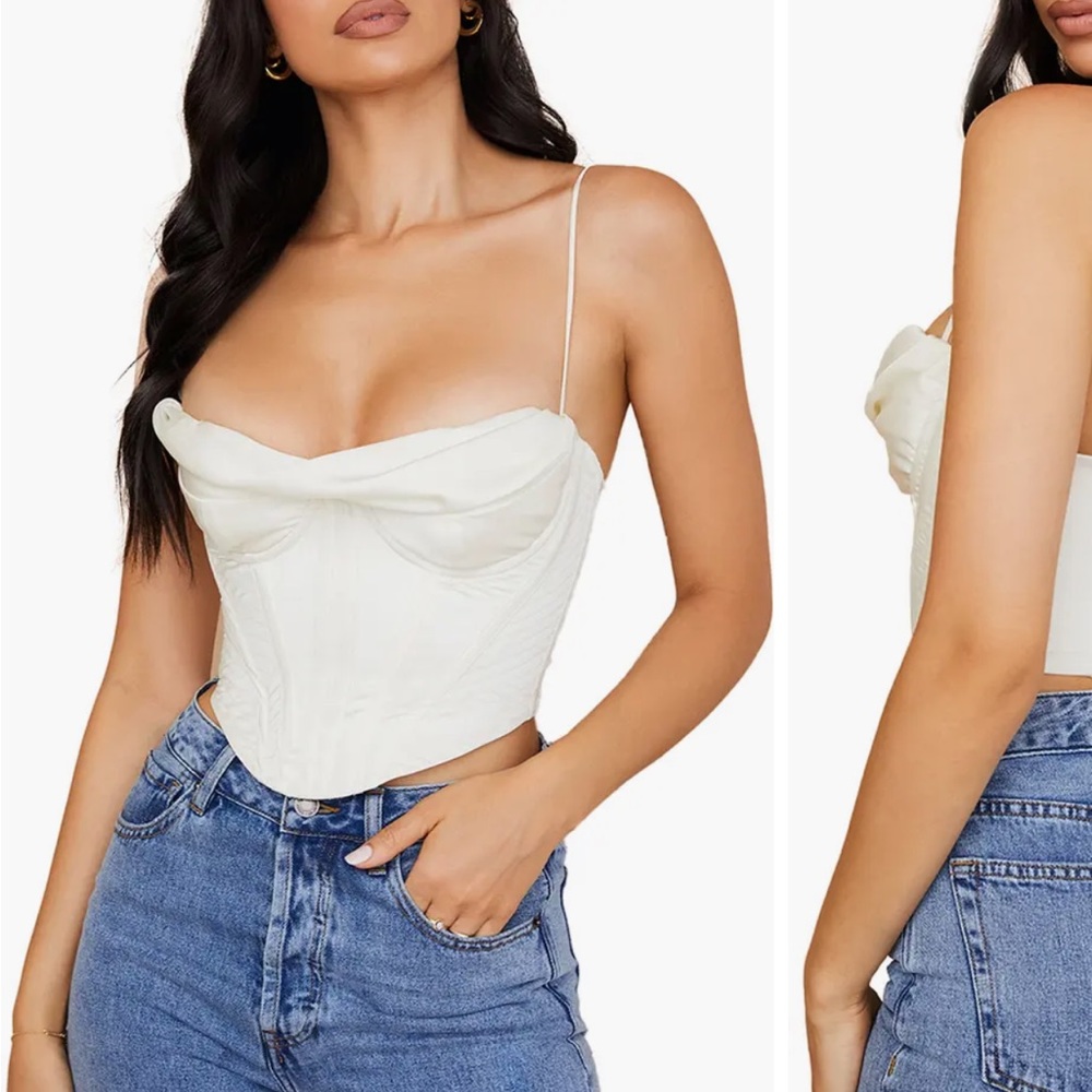 House of CB draped corset tank small